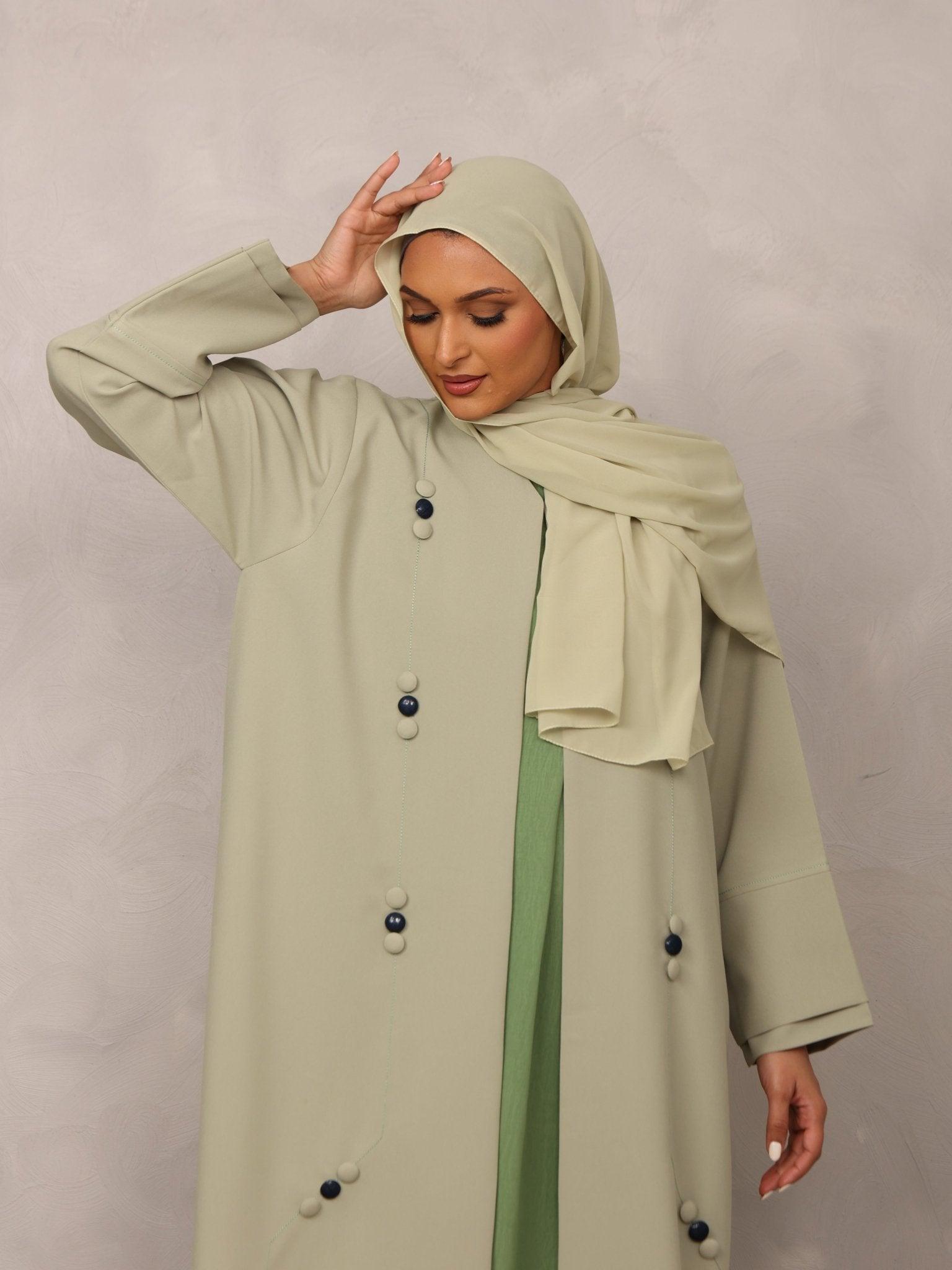 Sage Serenity Abaya - Hals and Sals