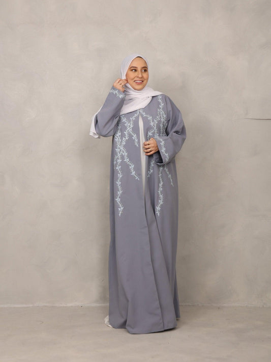 Blue Blossom Abaya - Hals and Sals