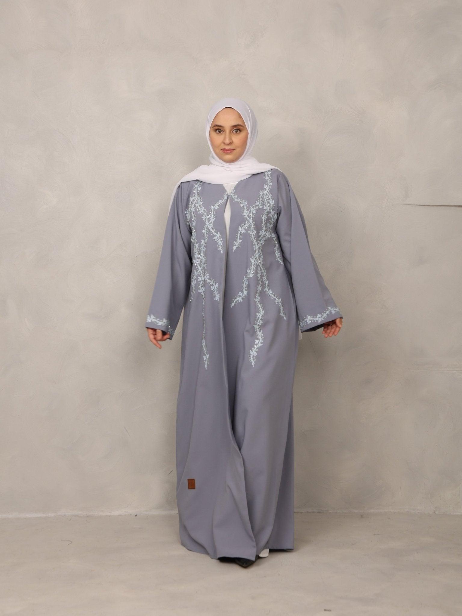 Blue Blossom Abaya - Hals and Sals
