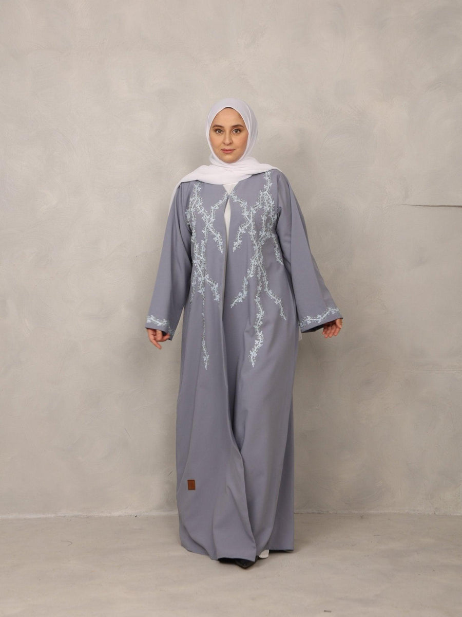 Blue Blossom Abaya - Hals and Sals