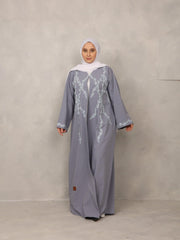 Blue Blossom Abaya - Hals and Sals