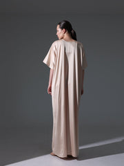 Silk Abaya Inner Slip Dress - Versatile Neutral - Hals and Sals