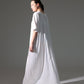 Silk Abaya Inner Slip Dress - Elegant Ivory - Hals and Sals