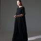 Crepe Abaya Inner Slip Dress - Classic Black - Hals and Sals