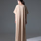 Crepe Abaya Inner Slip Dress - Neutral Beige