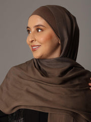 Premium Modal Hijab with matching under cap set - Raw Amber - Hals and Sals