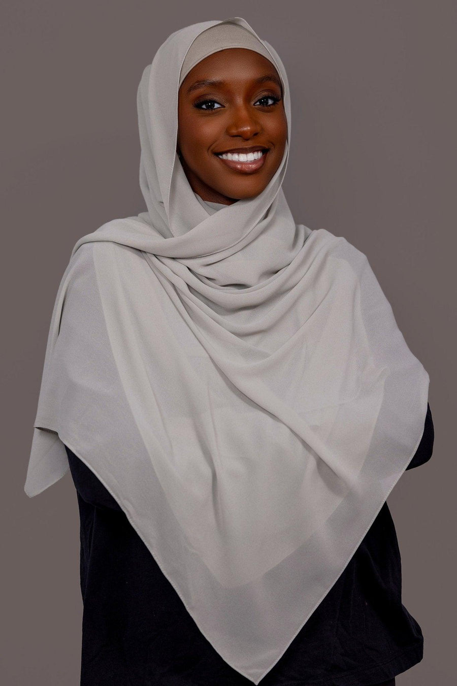 Chiffon Hijab with matching under cap set – Sage Mist - Hals and Sals