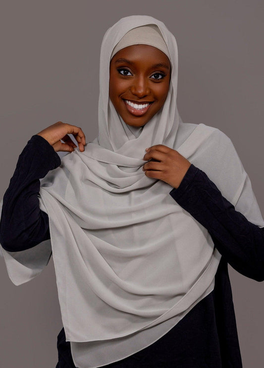 Chiffon Hijab with matching under cap set – Sage Mist - Hals and Sals