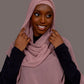 Chiffon Hijab with matching under cap set – Mauve Blush - Hals and Sals