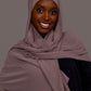 Chiffon Hijab with matching under cap set – Muted Mauve - Hals and Sals