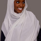 Chiffon Hijab with matching under cap set – Lunar Snow - Hals and Sals