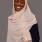 Chiffon Hijab with matching under cap set – Gentle Beige - Hals and Sals