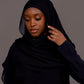 Premium Modal Hijab with matching under cap set – black - Hals and Sals