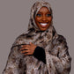 Printed Chiffon Hijab – Pearl Taupe - Hals and Sals