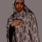 Printed Chiffon Hijab – Pearl Taupe - Hals and Sals