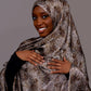 Printed Chiffon Hijab – Pearl Taupe - Hals and Sals