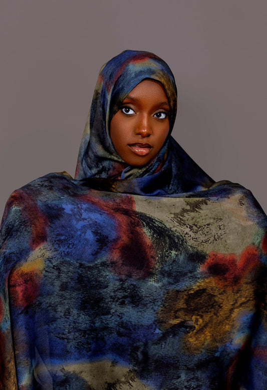 Printed Chiffon Hijab – Shams Glow - Hals and Sals