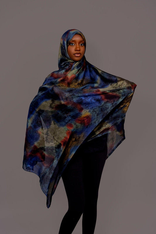 Printed Chiffon Hijab – Shams Glow - Hals and Sals