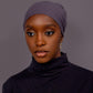 Non - Slip Cotton Hijab under Cap - Soft Grey - Hals and Sals