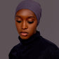 Non - Slip Cotton Hijab under Cap - Soft Grey - Hals and Sals