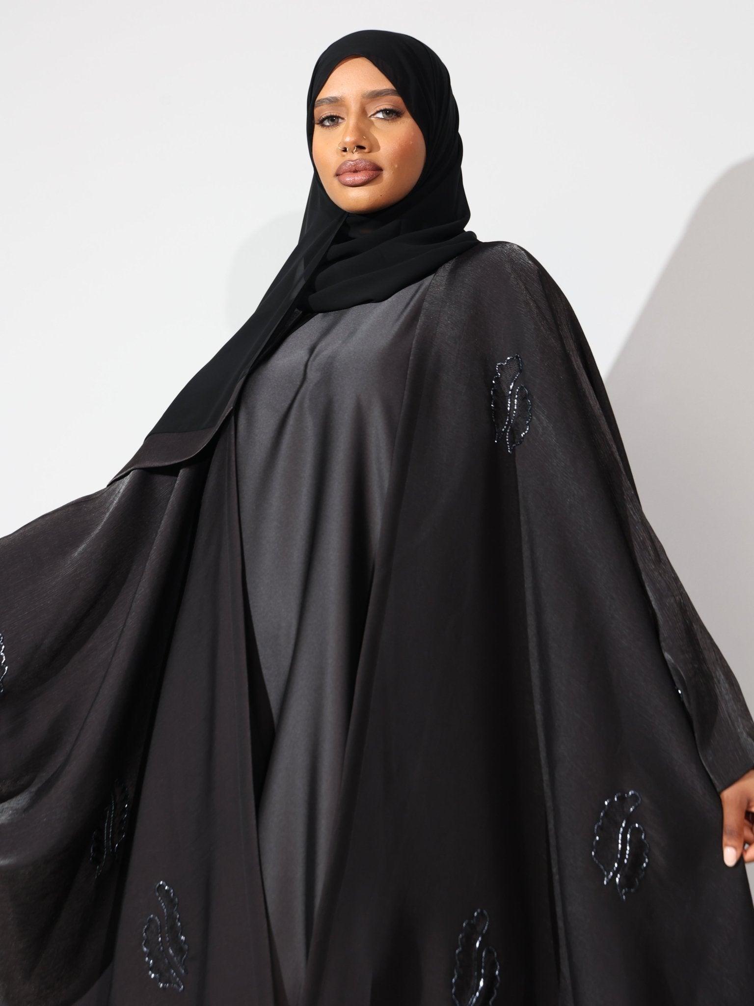 Midnight Black Abaya - Hals and Sals