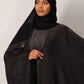 Midnight Black Abaya - Hals and Sals