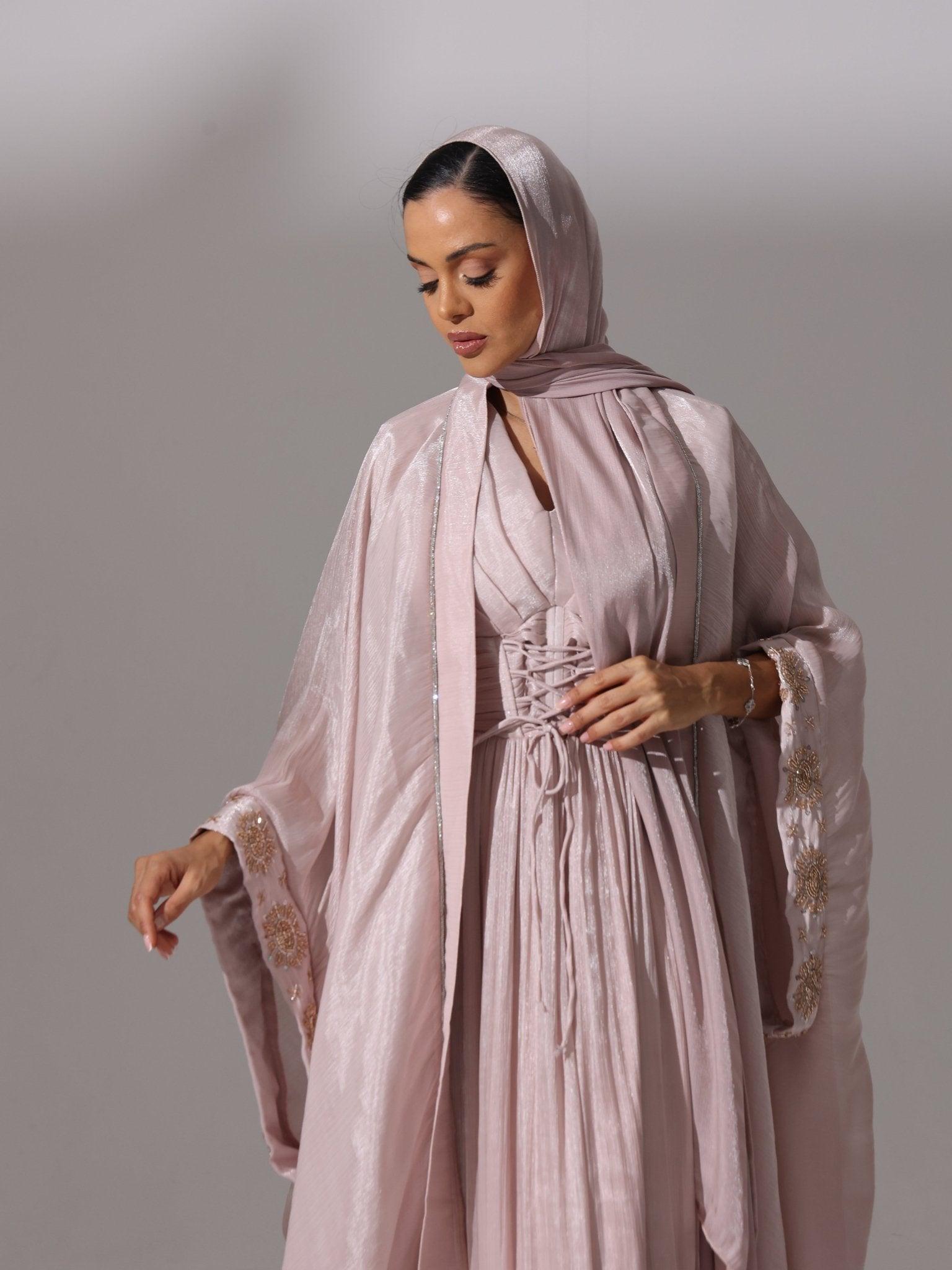 Champagne Rose Abaya - Hals and Sals