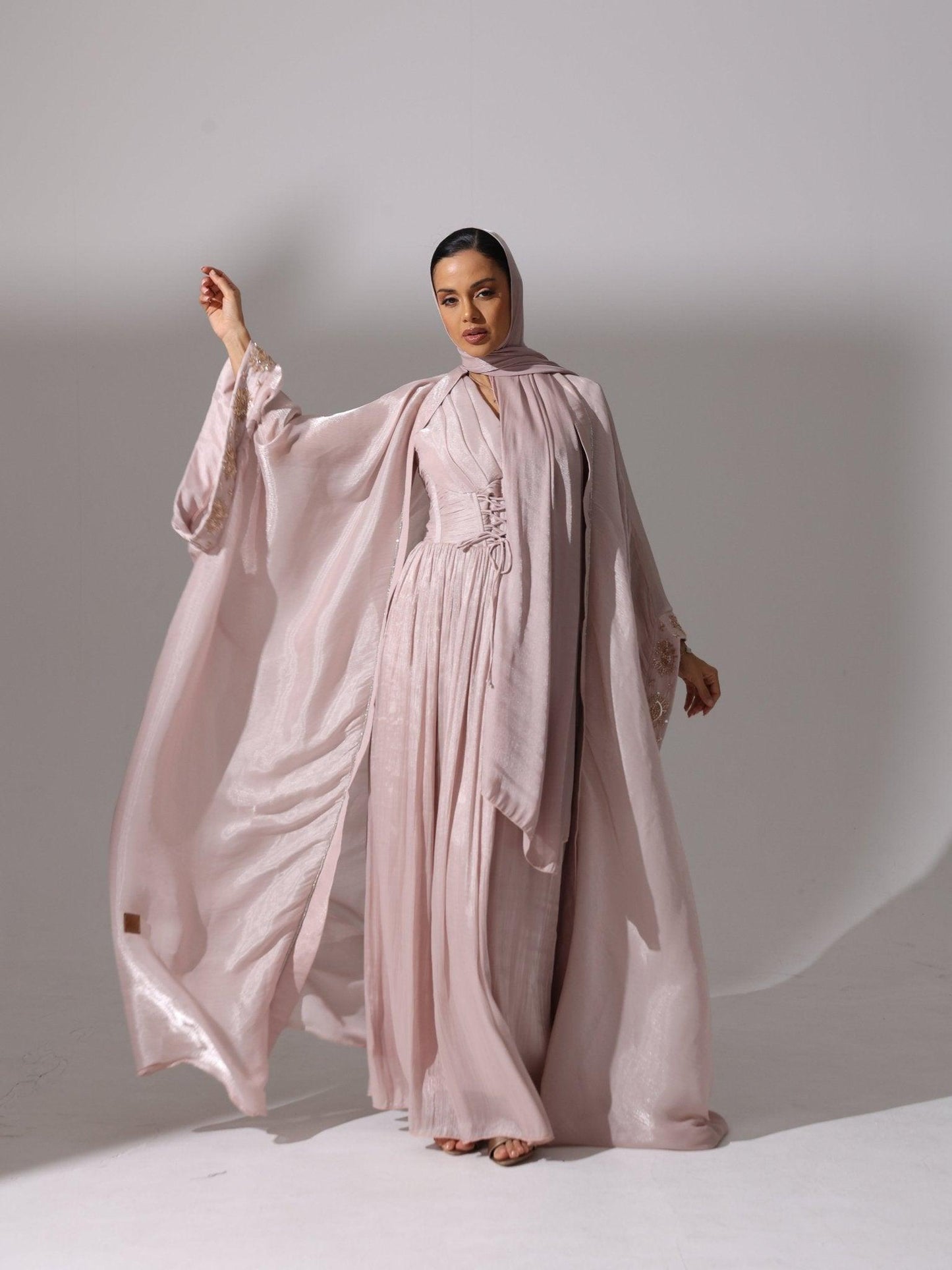 Champagne Rose Abaya - Hals and Sals