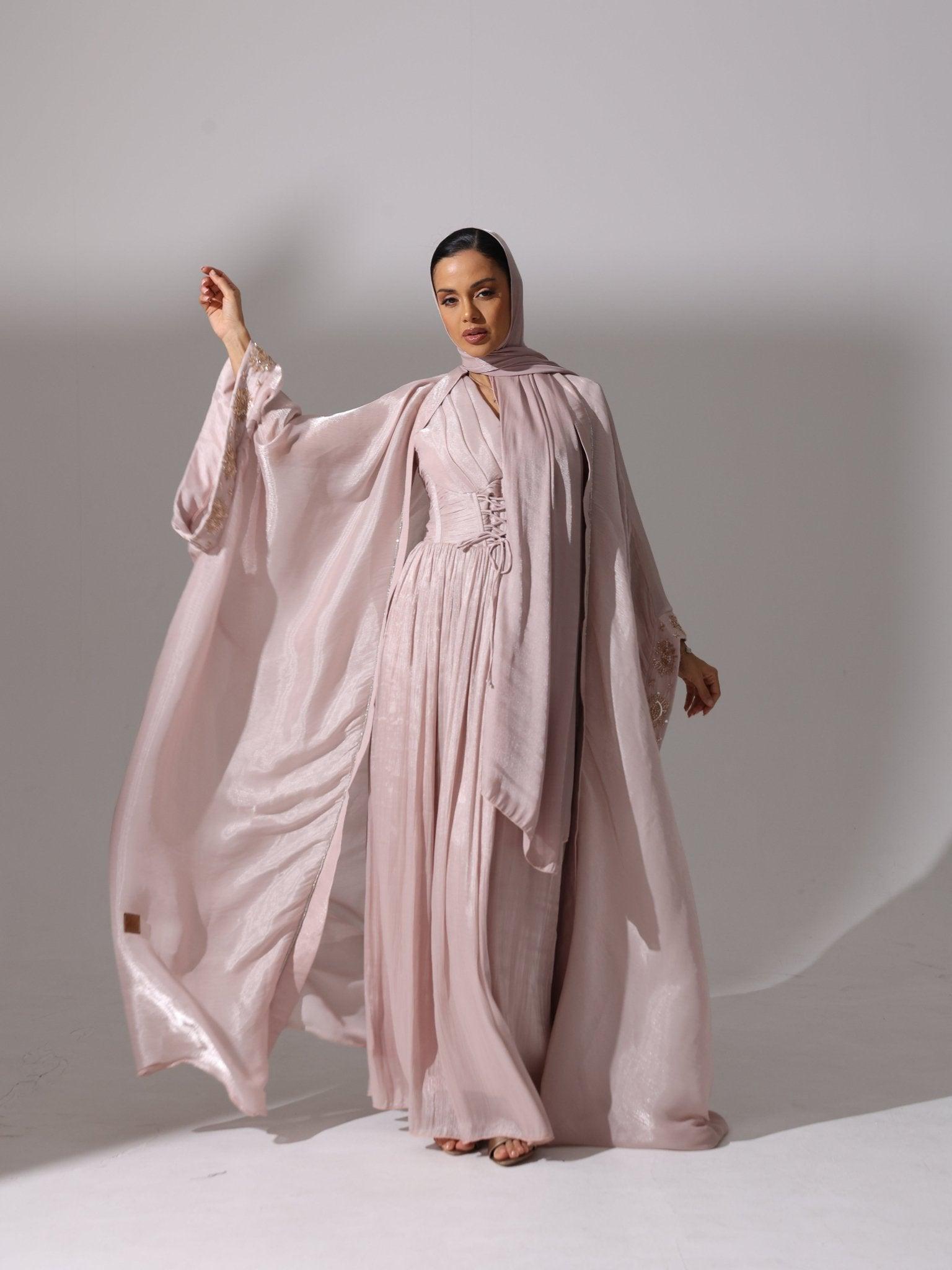 Champagne Rose Abaya - Hals and Sals