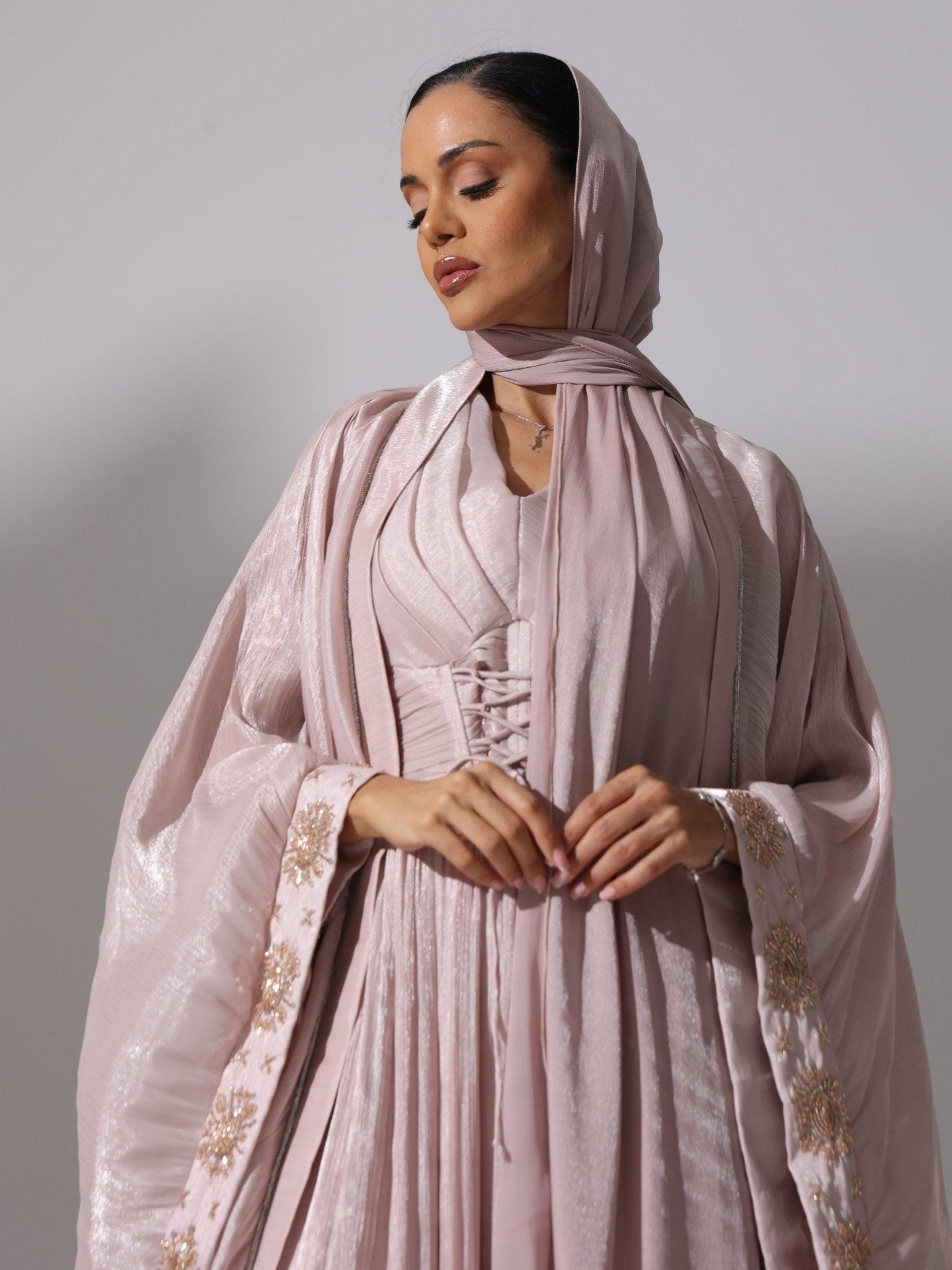 Champagne Rose Abaya - Hals and Sals