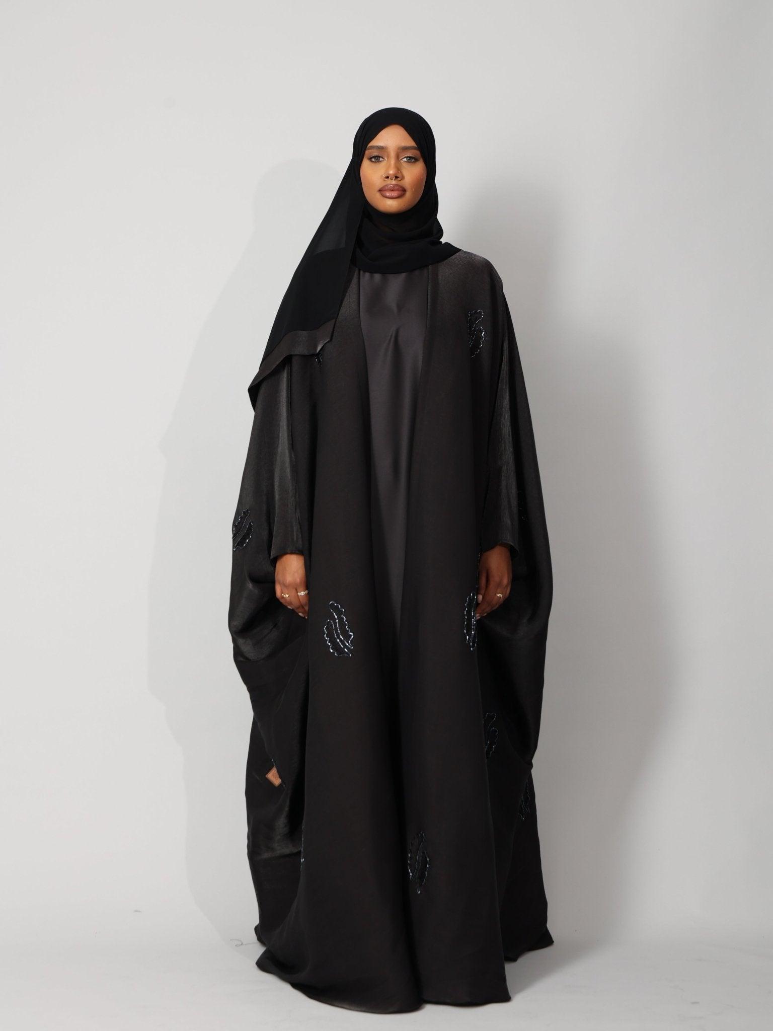 Midnight Black Abaya - Hals and Sals