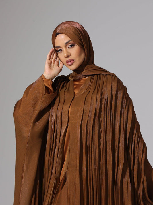 Golden Chestnut Abaya - Hals and Sals