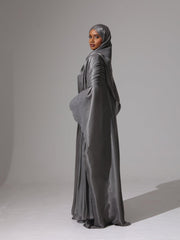 Charcoal Grace Abaya set - Hals and Sals