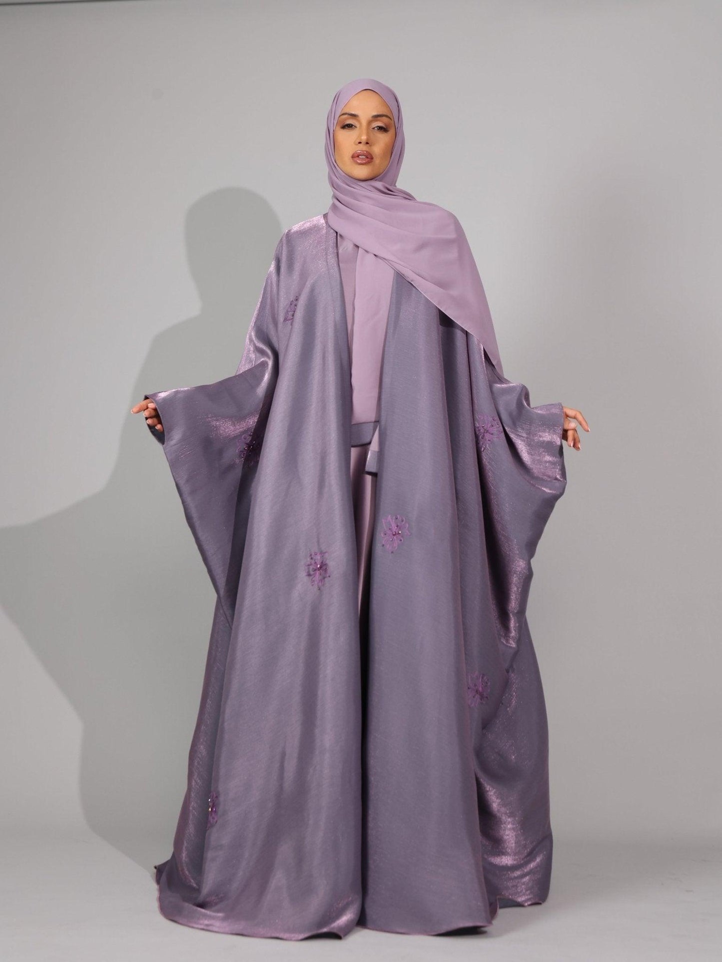 Lilac purple Serenity Abaya - Hals and Sals