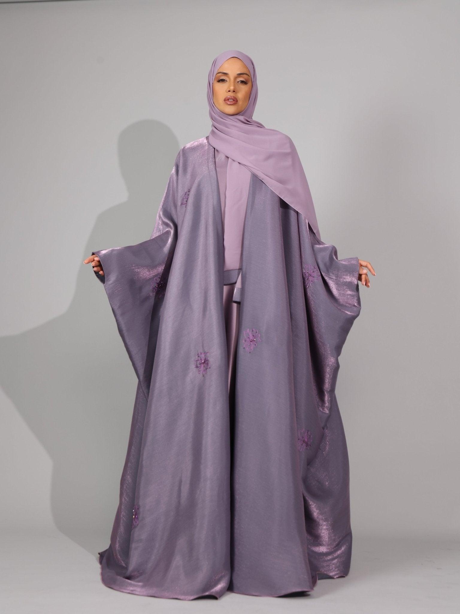 Lilac purple Serenity Abaya - Hals and Sals