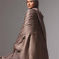 Elegant Mocha Abaya set - Hals and Sals