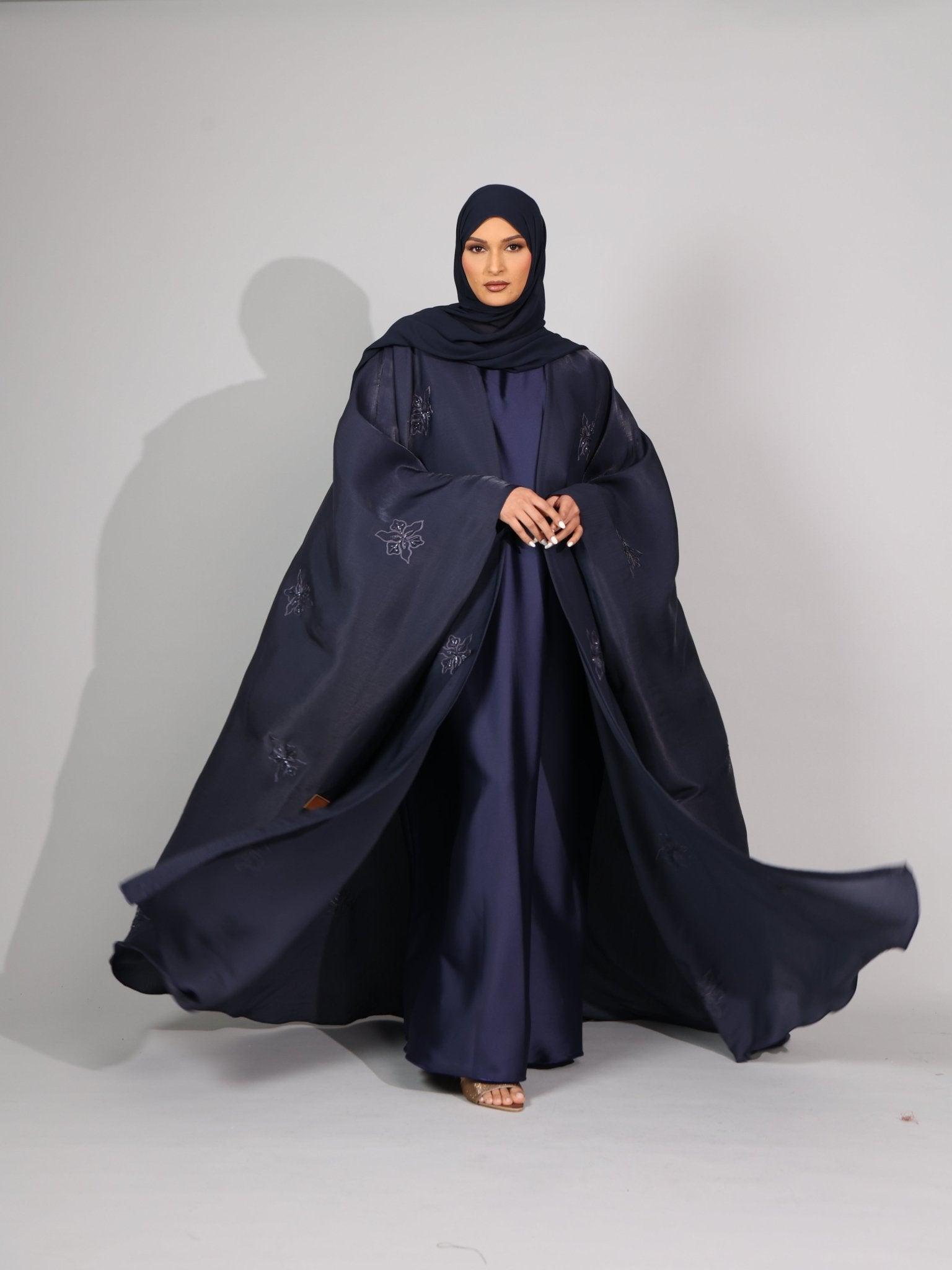 Navy Twilight Abaya - Hals and Sals