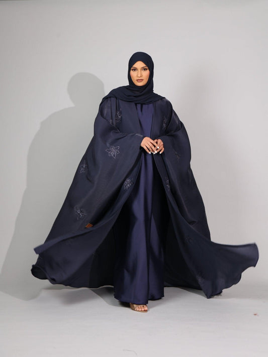Navy Twilight Abaya - Hals and Sals