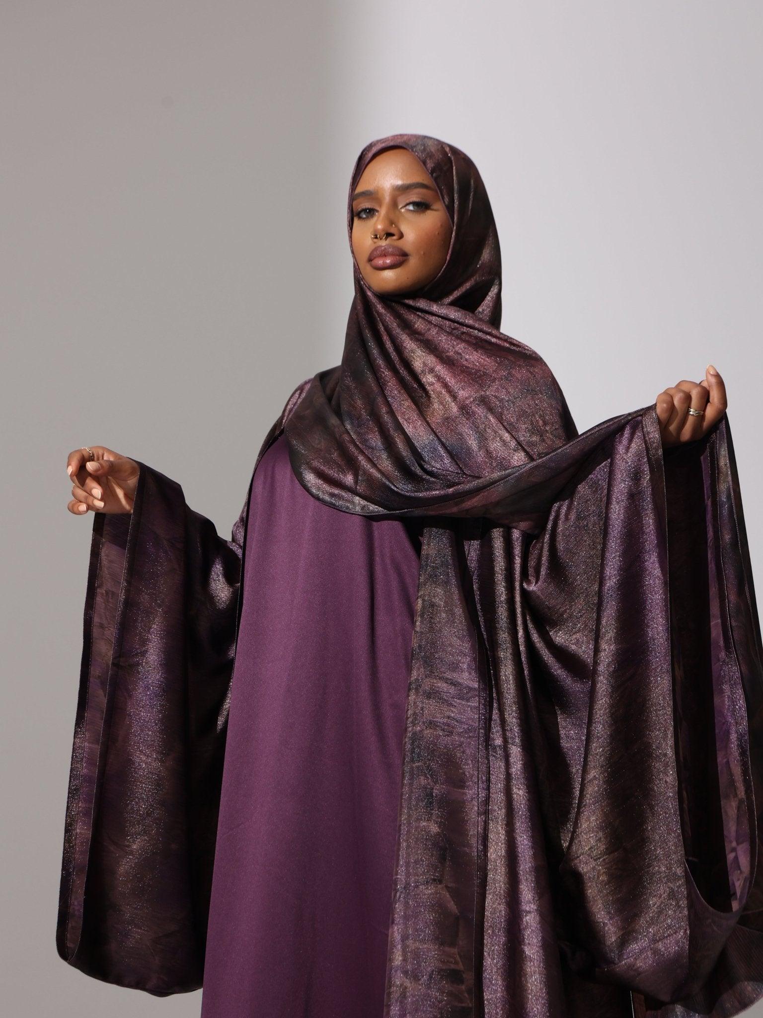 Plum Radiance Abaya - Hals and Sals