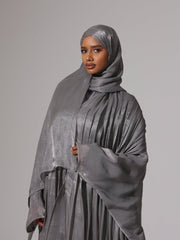 Charcoal Grace Abaya set - Hals and Sals