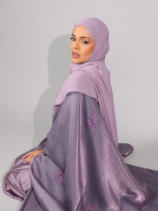 Lilac purple Serenity Abaya - Hals and Sals