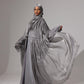 Charcoal Grace Abaya set - Hals and Sals