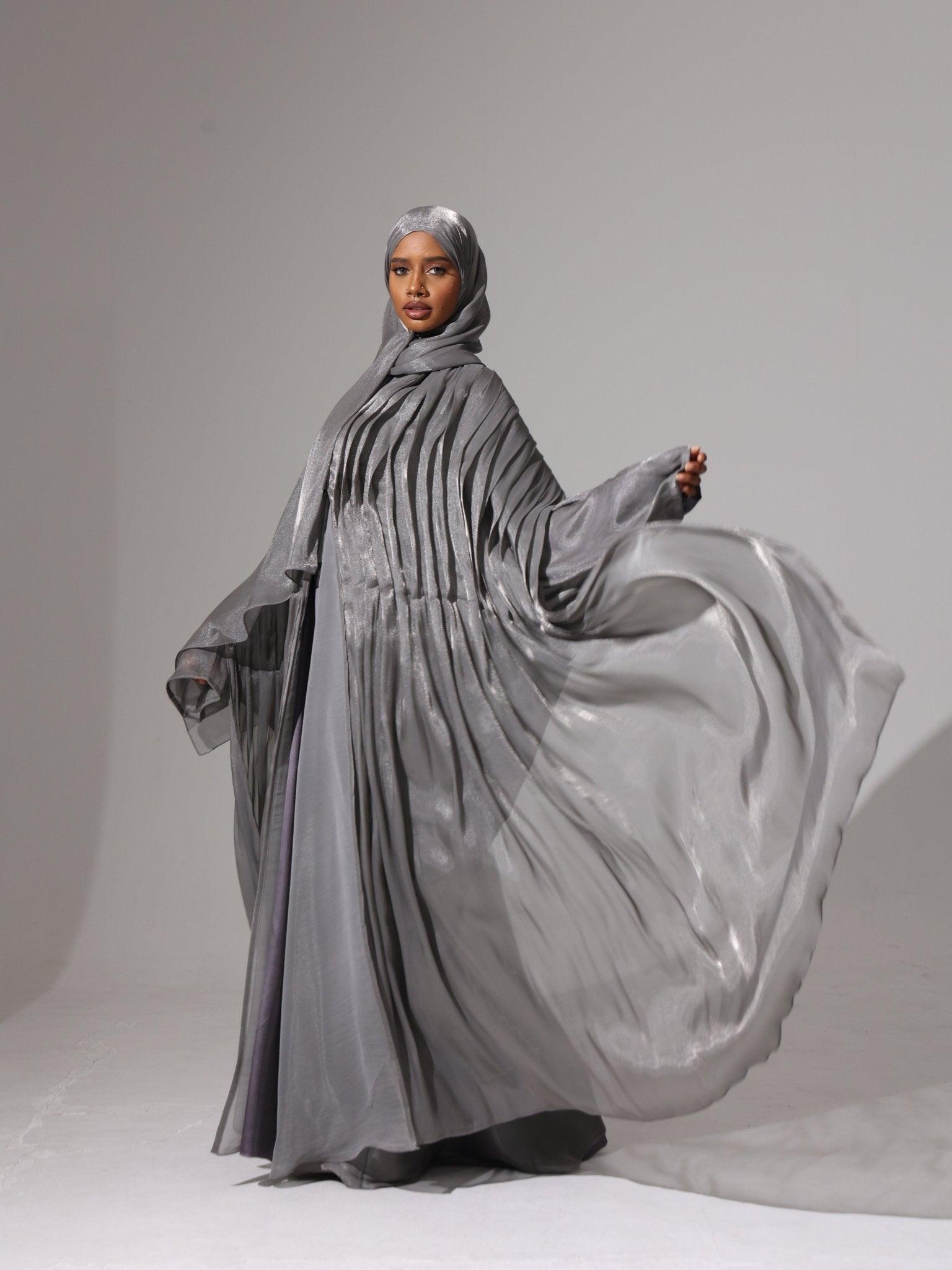 Charcoal Grace Abaya set - Hals and Sals