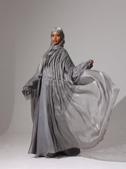 Charcoal Grace Abaya set - Hals and Sals
