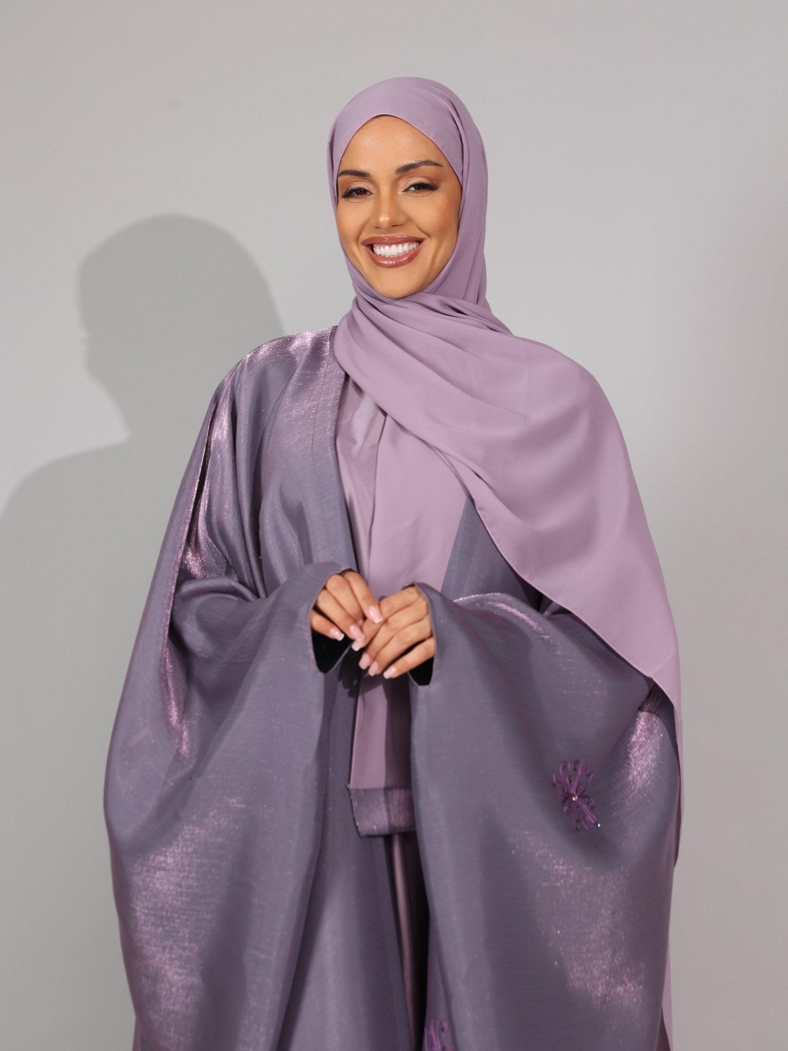 Lilac purple Serenity Abaya - Hals and Sals