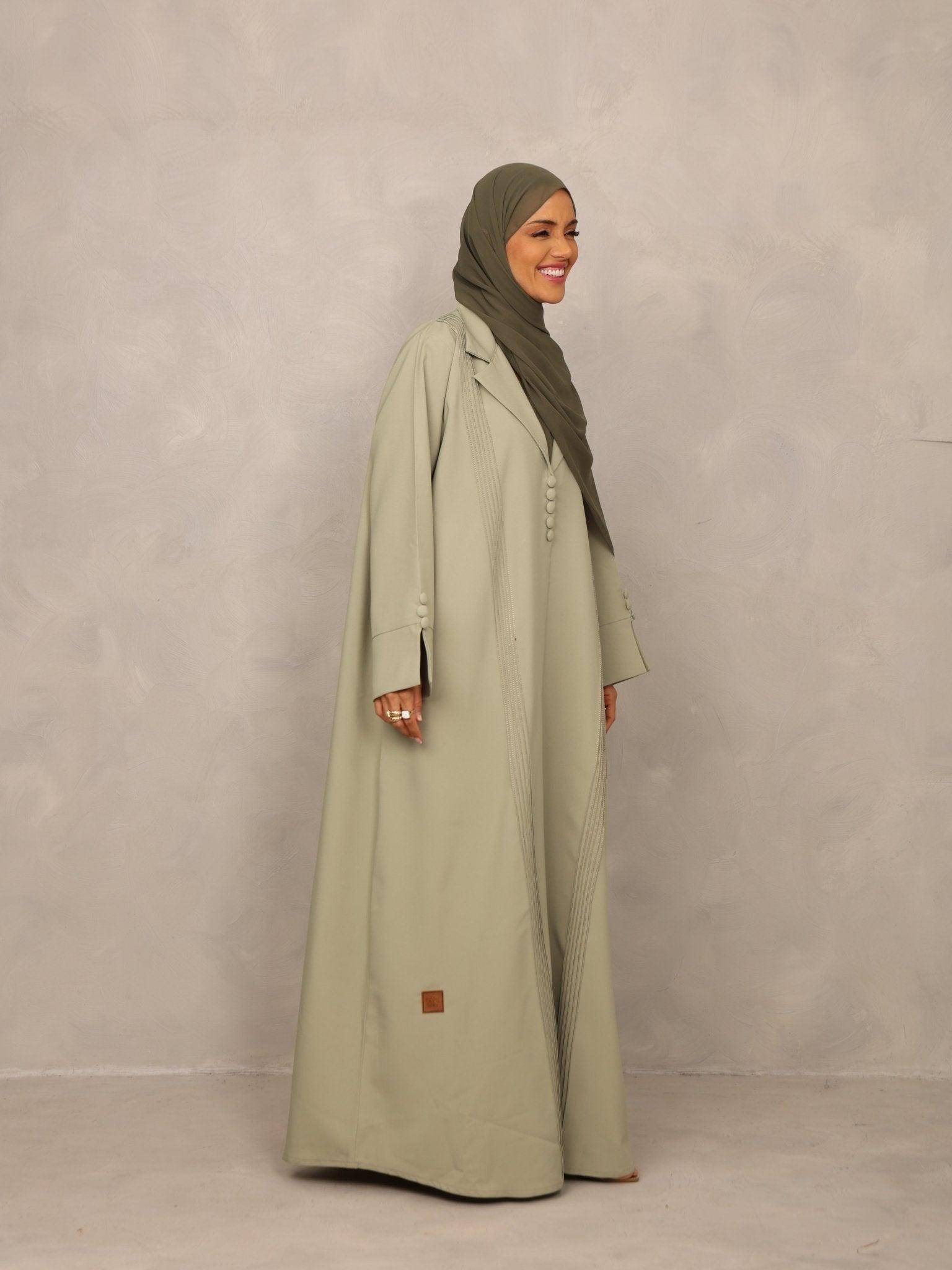 Serene Sage Abaya - Hals and Sals
