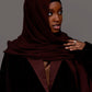 Velvet Chestnut Brown Abaya set - Hals and Sals