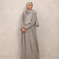 Ash Gray Abaya - Hals and Sals
