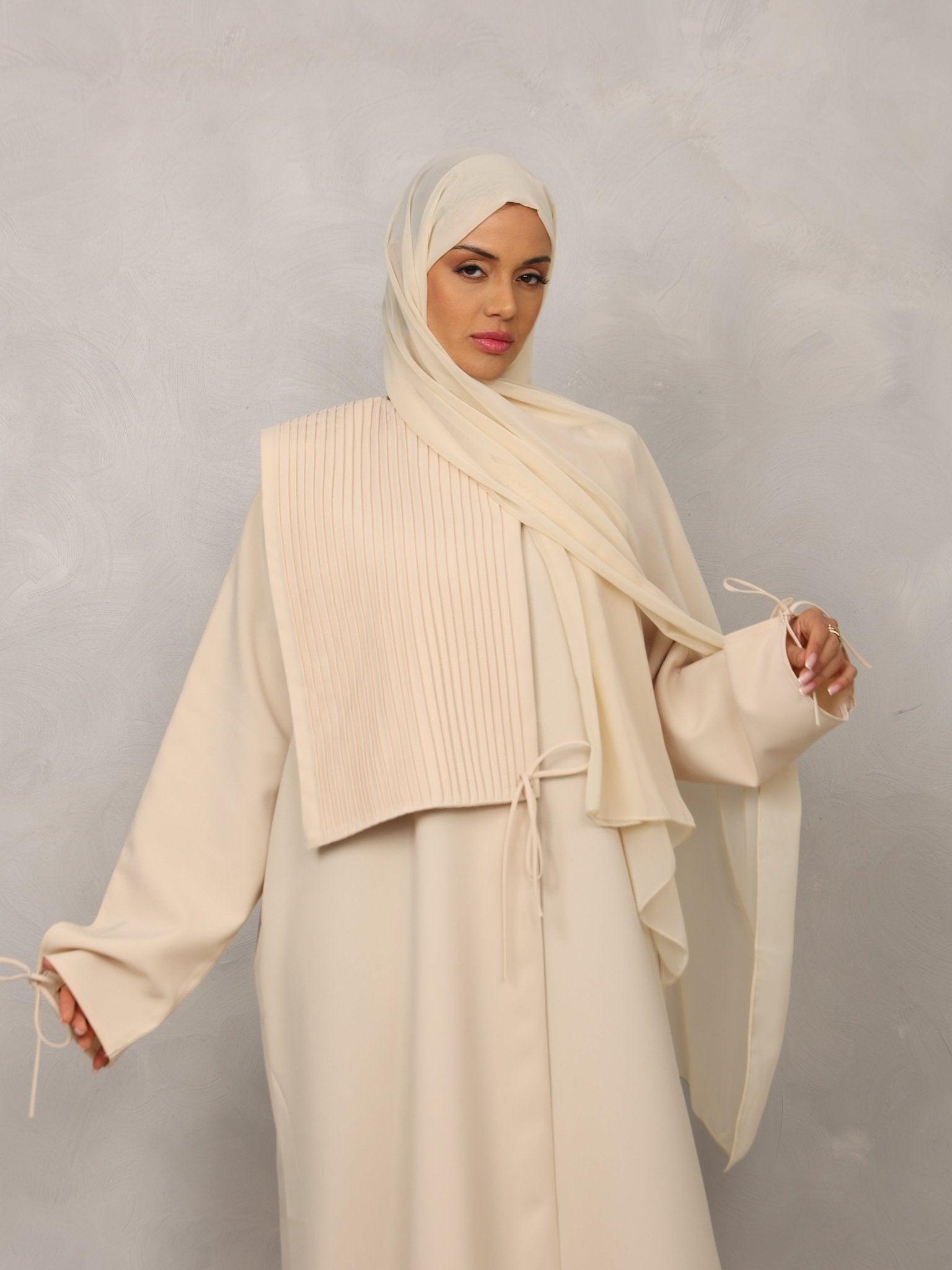 Cream Harmony Abaya - Hals and Sals