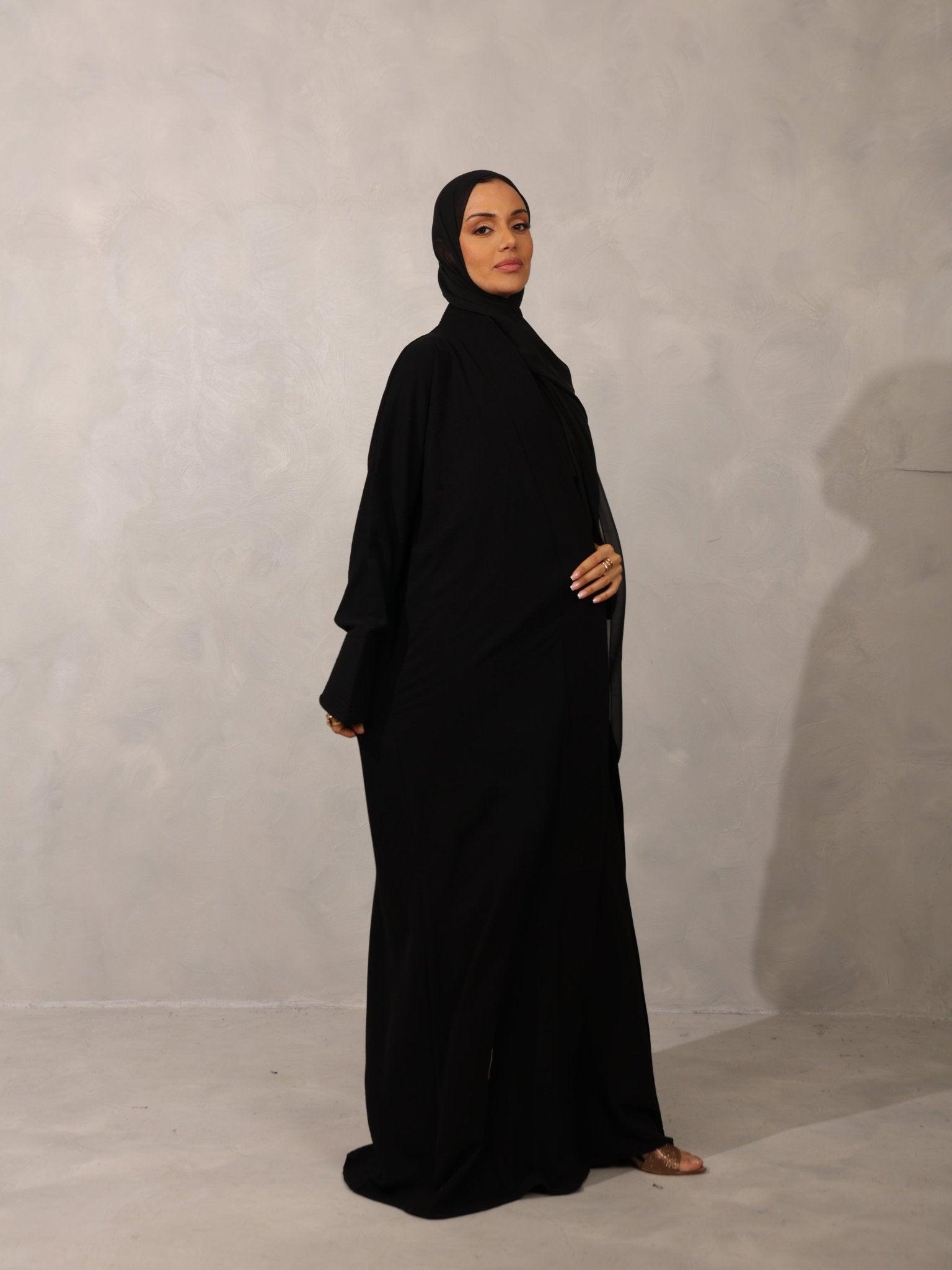 Classic Ebony Abaya - Hals and Sals